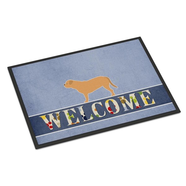 Carolines Treasures 24 x 36 in. Dogue de Bordeaux Welcome Indoor or Outdoor Mat BB5574JMAT - main